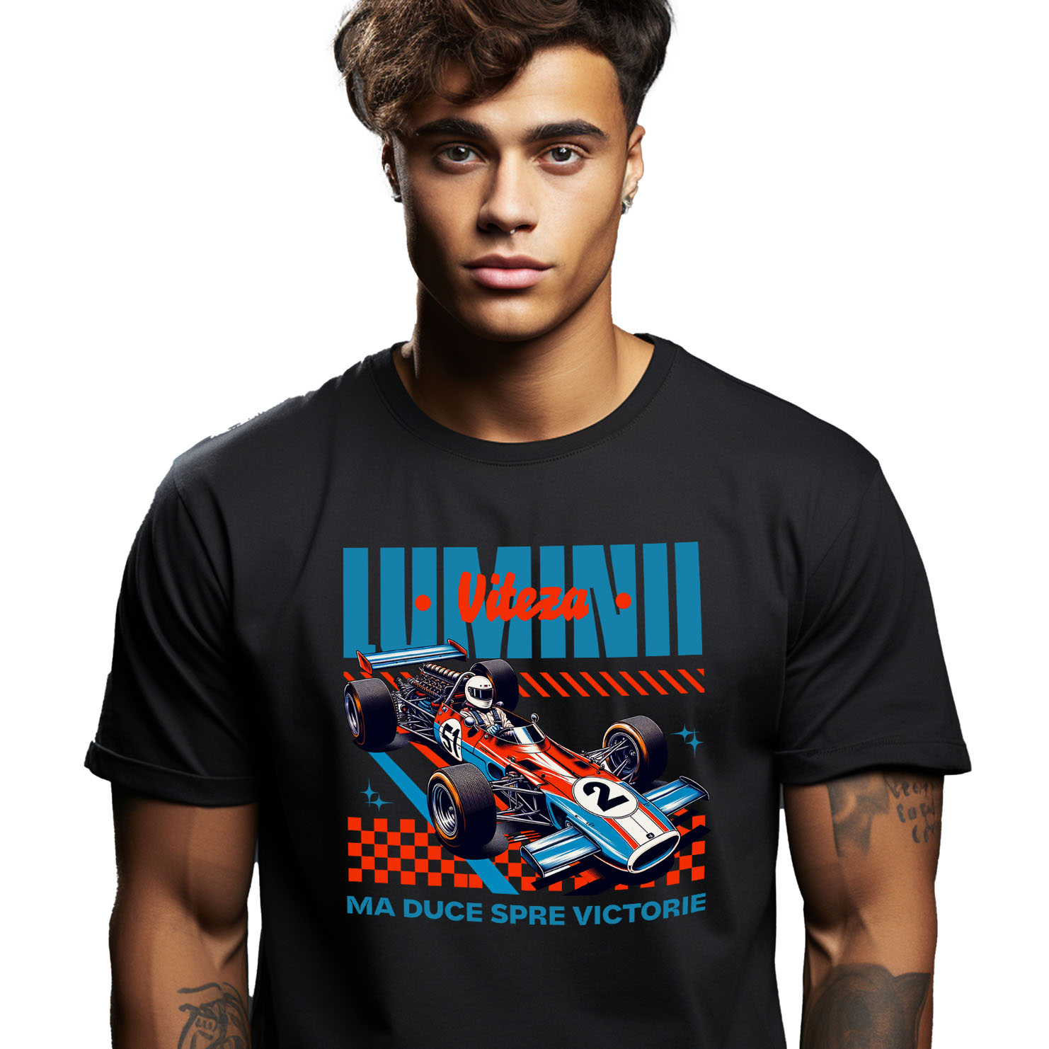Tricou Femei, Barbati, Copii, Fata, Baiat, Unisex Personalizat Mașină De Curse Formula 1 – Viteză, Adrenalină și Performanță