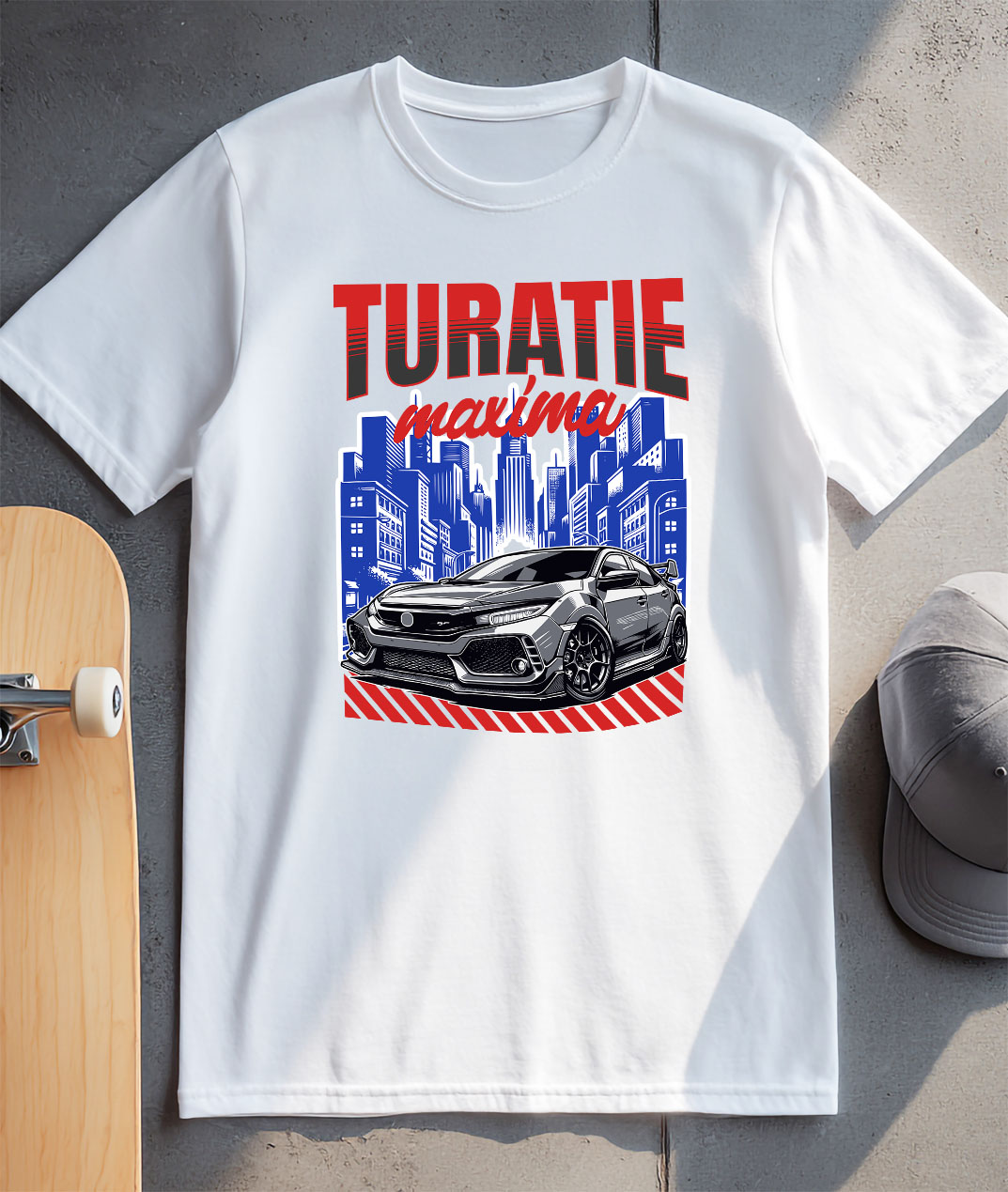 Tricou Femei, Barbati, Copii, Fata, Baiat, Unisex Personalizat Mașină Puternică de Curse în Oraș – Adrenalină și Viteză [2]