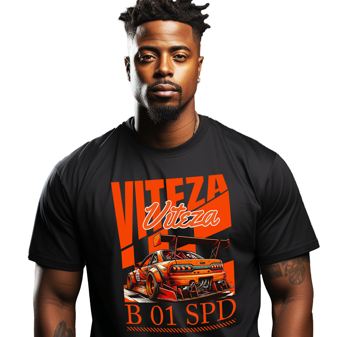 Tricou Femei, Barbati, Copii, Fata, Baiat, Unisex Personalizat Mașină Portocalie De Curse – Numărul 32, Motor Puternic și Viteză Extremă