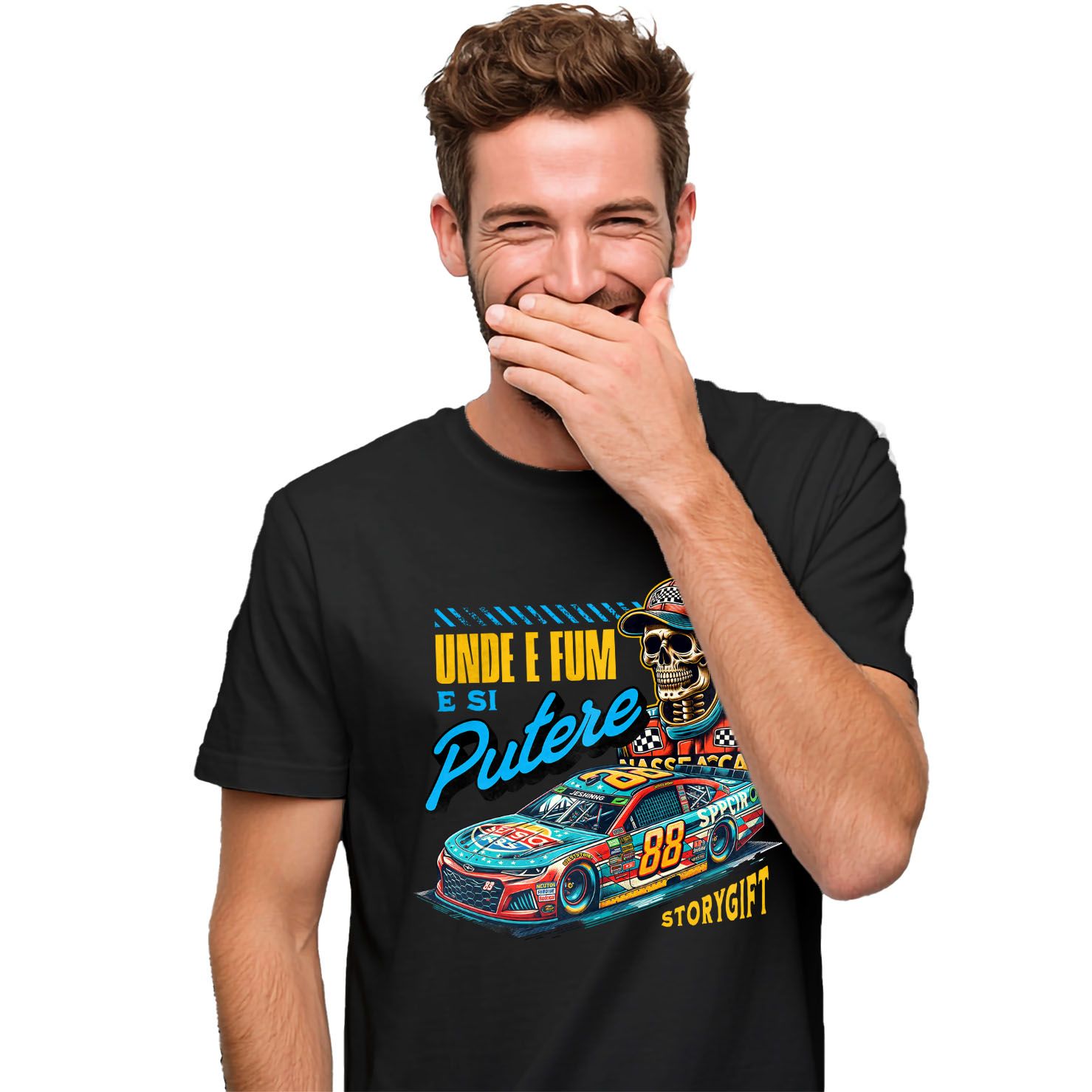 Masini - Tricou Femei, Barbati, Copii, Fata, Baiat, Unisex Personalizat Schelet Pilot Formula 1 – Adrenalină, Viteză și Stil Unic