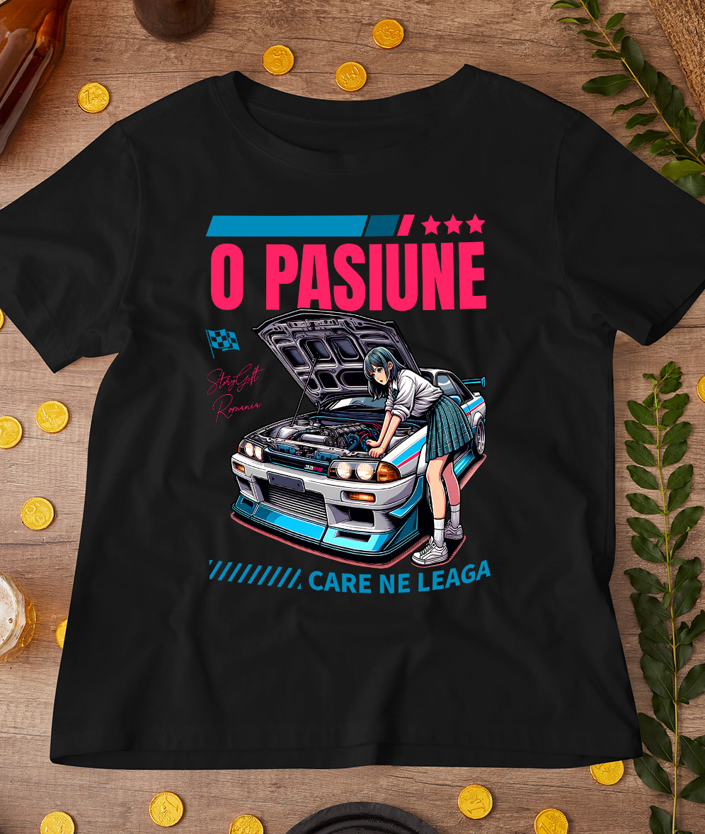 Tricou Femei, Barbati, Copii, Fata, Baiat, Unisex Personalizat Fată Anime & Mașină De Curse – Viteză, Stil și Adrenalină [2]