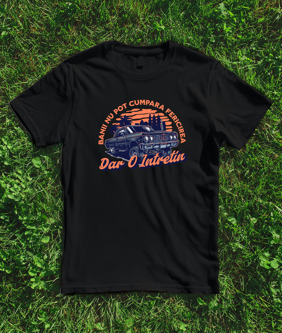 Tricou Femei, Barbati, Copii, Fata, Baiat, Unisex Personalizat Mașină Vintage în Oraș – Curse Ilegale și Viteză Maximă [2]