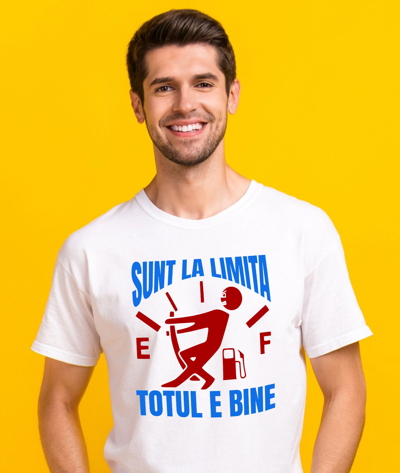 Tricou Femei, Barbati, Copii, Fata, Baiat, Unisex Personalizat Semn Bord Auto – Nivel Combustibil Scăzut cu Design Amuzant [1]