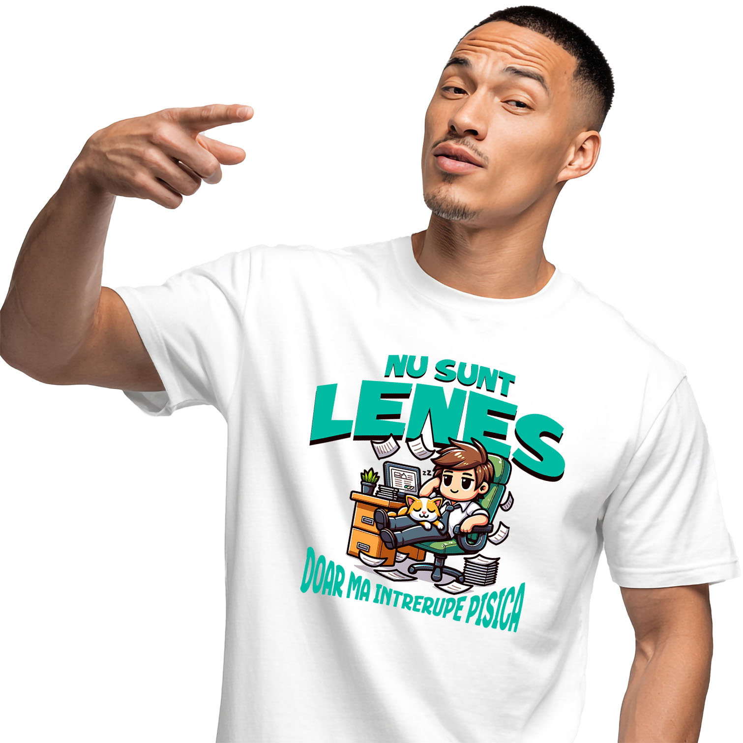 Tricou Femei, Barbati, Copii, Fata, Baiat, Unisex Personalizat Bărbat în Costum la Birou – Productivitate, Corporație, Office