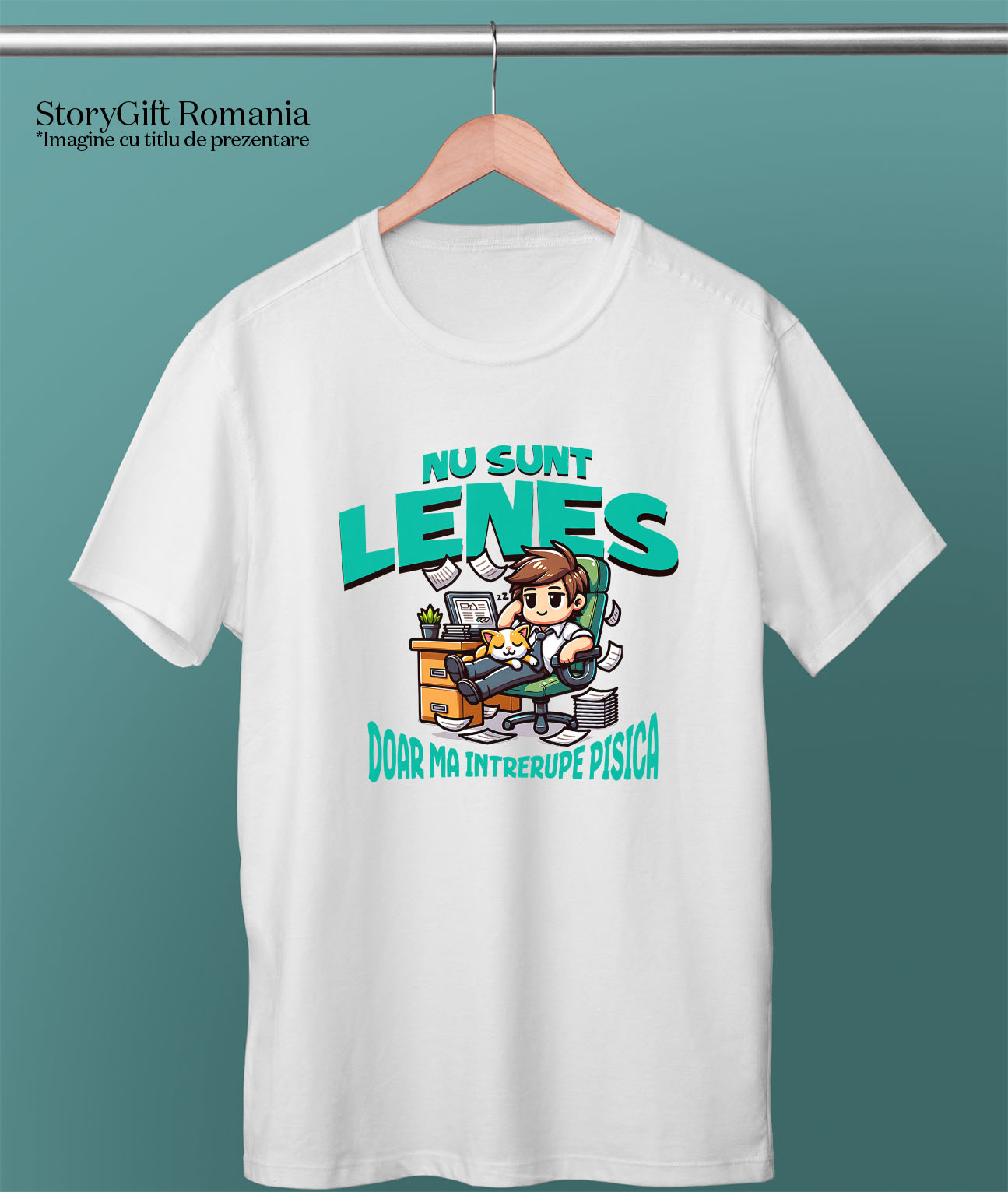 Tricou Femei, Barbati, Copii, Fata, Baiat, Unisex Personalizat Bărbat în Costum la Birou – Productivitate, Corporație, Office [2]