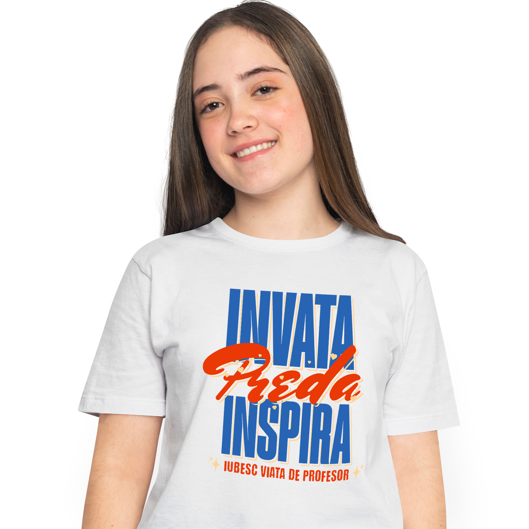 Meserii - Tricou Femei, Barbati, Copii, Fata, Baiat, Unisex Personalizat Design Colorat cu Stele – Educație, Inspirație, Profesor Motivațional