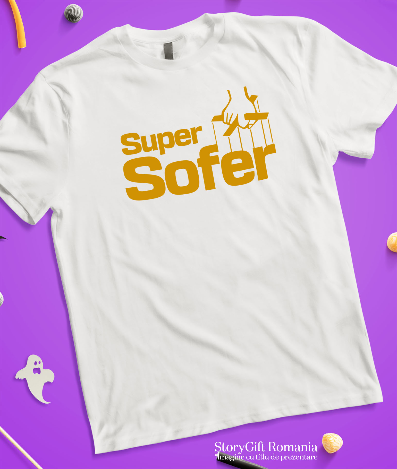 Tricou Femei, Barbati, Copii, Fata, Baiat, Unisex Personalizat Mână cu Sfori Stil Marionetă – Design Simbolic și Motivațional în Română [2]