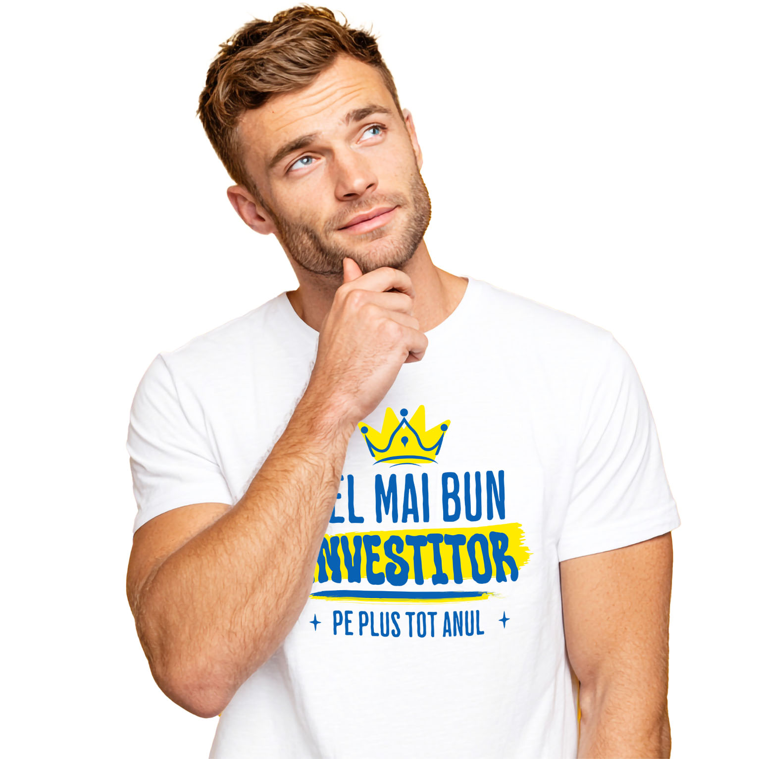 Tricou Femei, Barbati, Copii, Fata, Baiat, Unisex Personalizat Coroană Regală – Simbol al Investițiilor, Finanțelor și Succesului