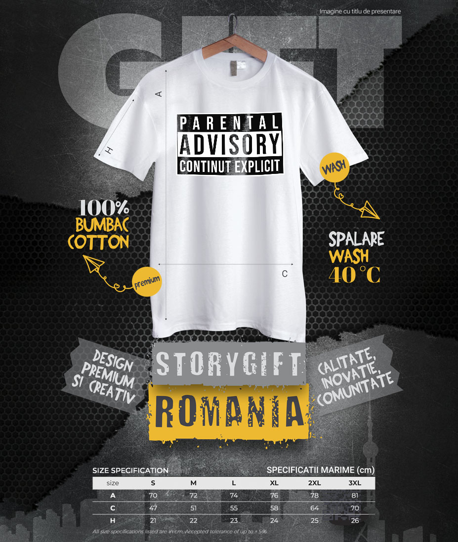 Tricou Femei, Barbati, Copii, Fata, Baiat, Unisex Personalizat Logo Acord Parental pentru Filme și Televizor - Siguranță pentru Copii și Minori [3]