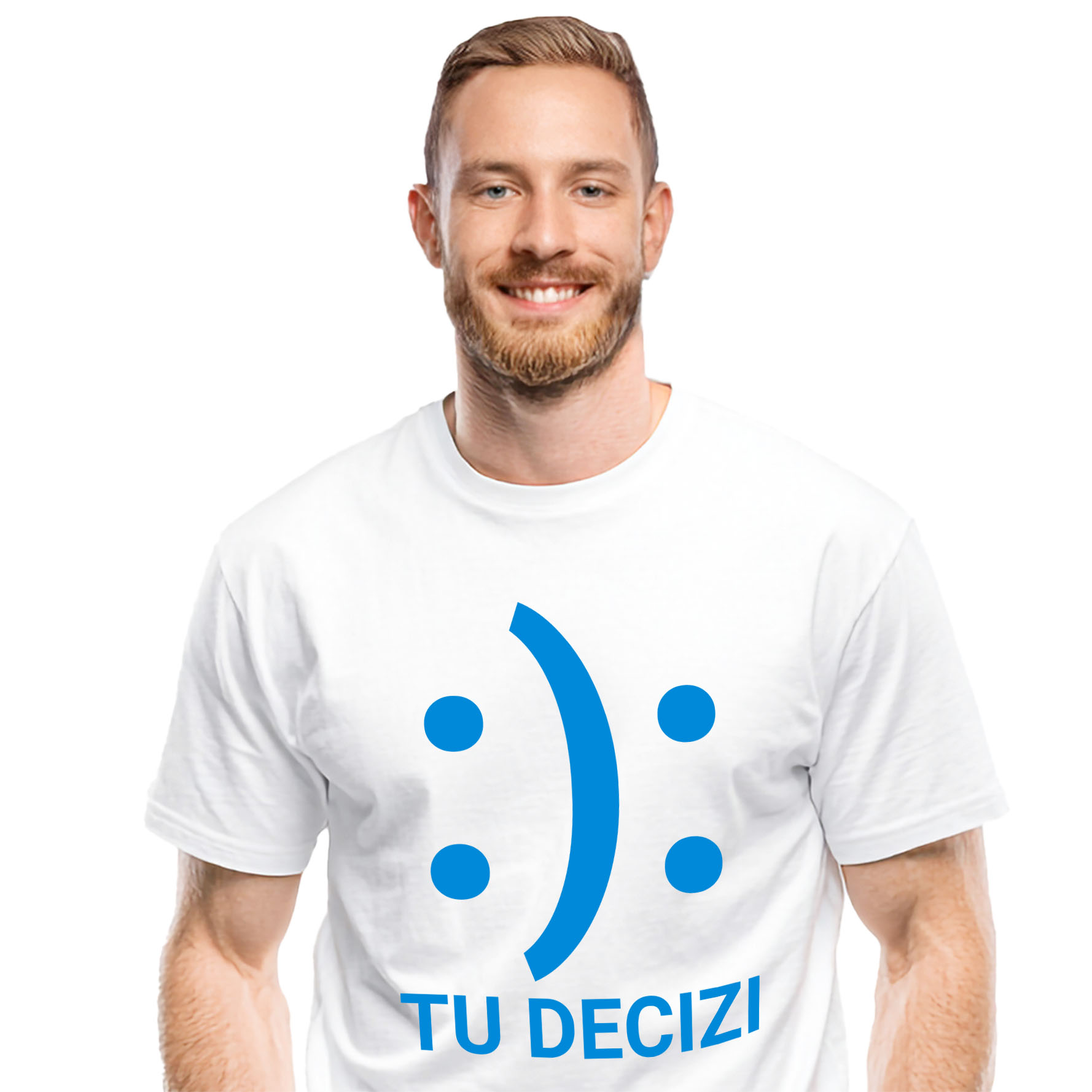 Mixed - Tricou Femei, Barbati, Copii, Fata, Baiat, Unisex Personalizat Fata Zâmbitoare și Fata Tristă - Glume și Ironie pentru Copii, Anxietate și Depresie - Cadouri Personalizate