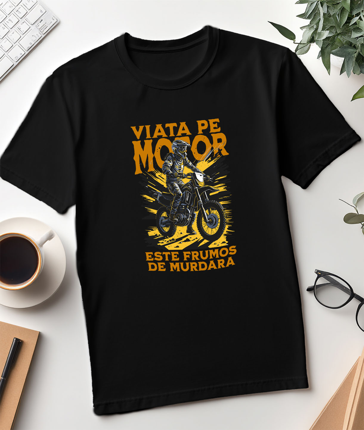 Tricou Femei, Barbati, Copii, Fata, Baiat, Unisex Personalizat Siluetă Motociclist Profesionist – Design Personalizat pentru Pasionați de Moto [2]