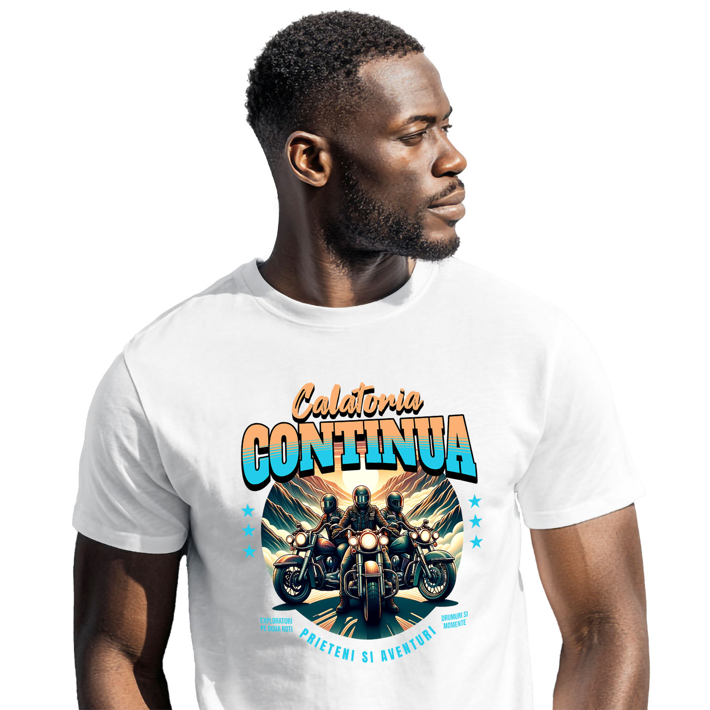 Motociclete - Tricou Femei, Barbati, Copii, Fata, Baiat, Unisex Personalizat Grup de Prieteni Motocicliști – Aventura și Călătorie pe Munți