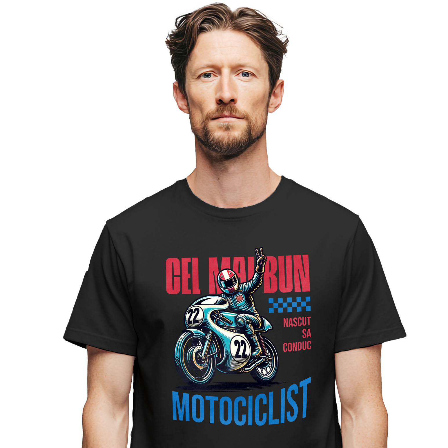 Motociclete - Tricou Femei, Barbati, Copii, Fata, Baiat, Unisex Personalizat Conducător Profesionist de Motocicletă – Curse, Sport și Pasiune