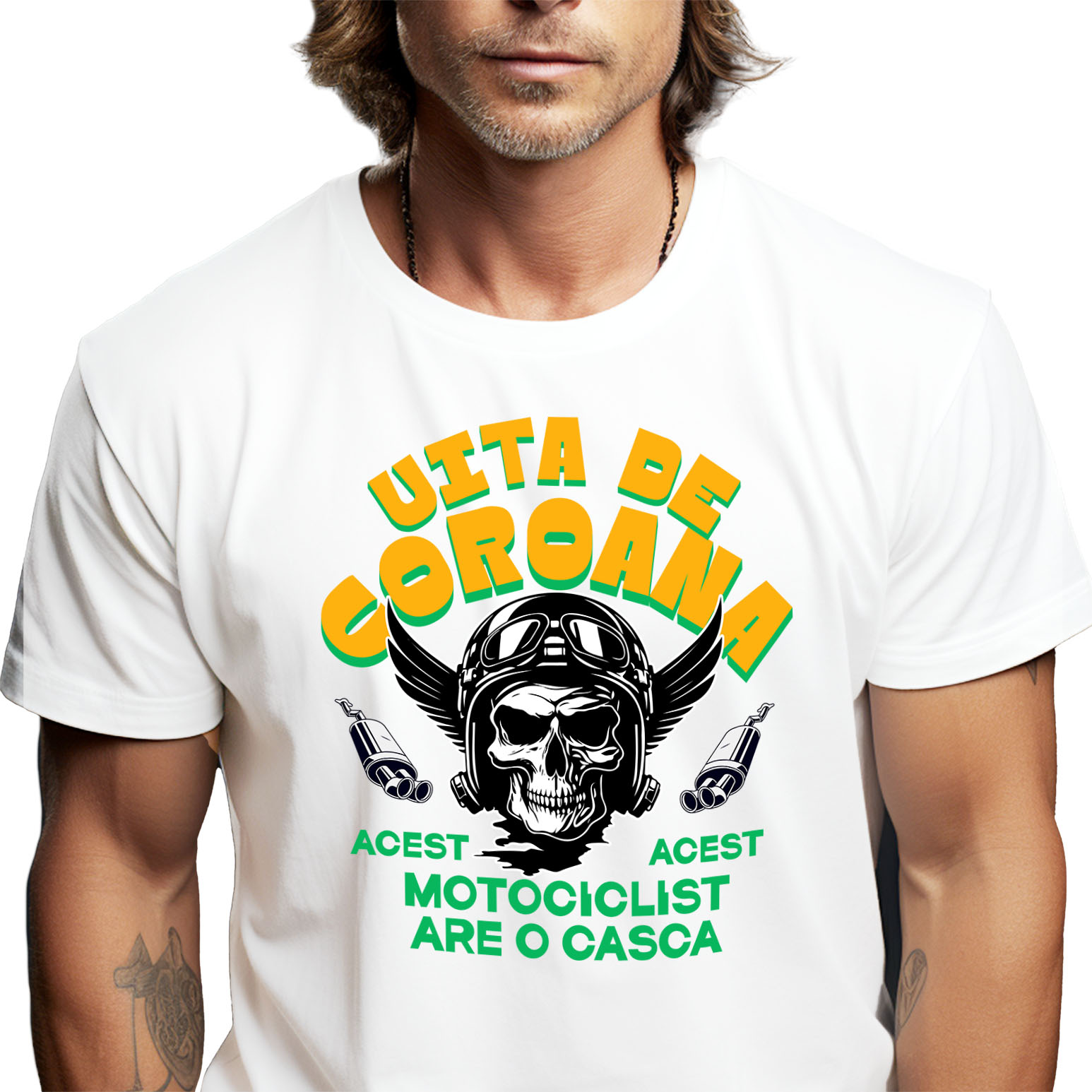 Motociclete - Tricou Femei, Barbati, Copii, Fata, Baiat, Unisex Personalizat Tricouri Personalizate Moto - Craniu cu Aripi, Rege pe Șosea