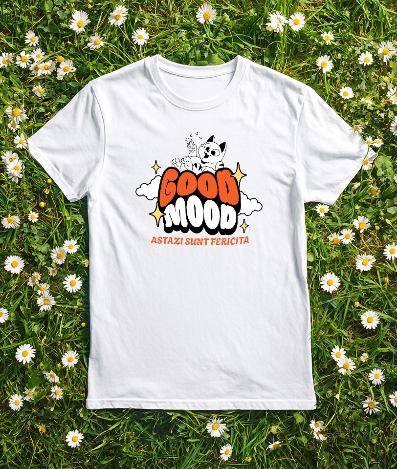 Tricou Femei, Barbati, Copii, Fata, Baiat, Unisex Personalizat "Pisica Veselă 'Astăzi Sunt Fericită' - Cadou Personalizat pentru Copii și Familie" [2]