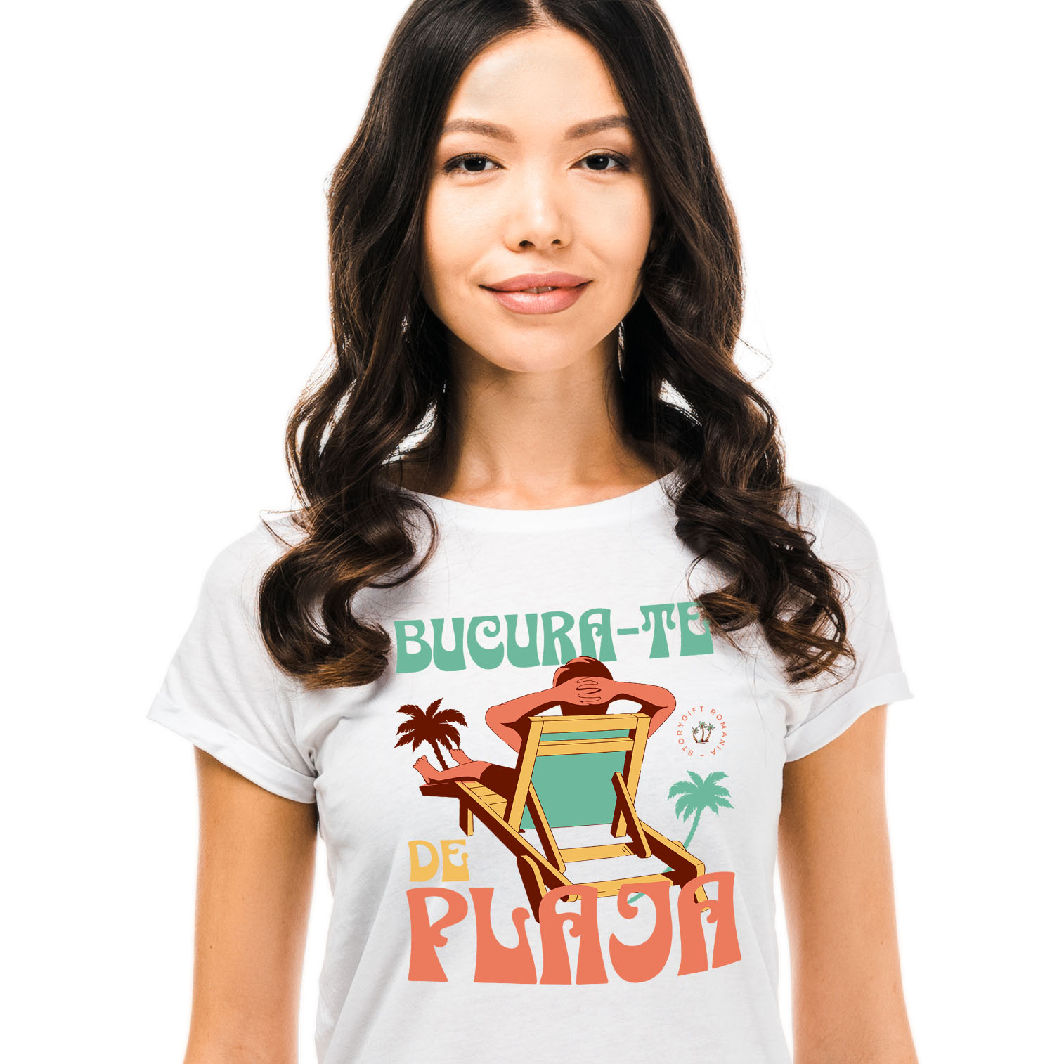 Plaja - Tricou Femei, Barbati, Copii, Fata, Baiat, Unisex Personalizat Om Pe Sezlong Plajă Tropicală - Cadouri Personalizate Pentru Familie, Tati și Copii