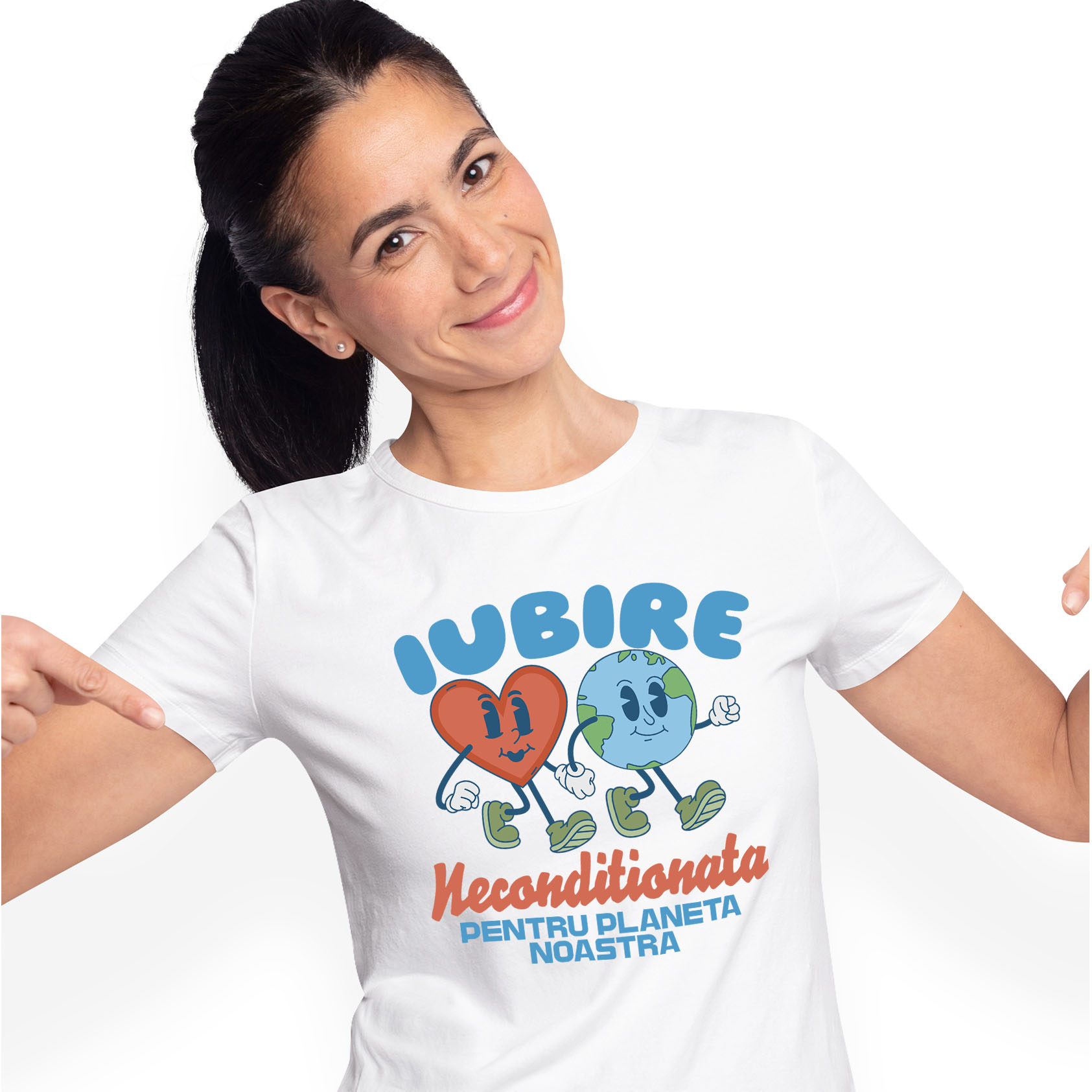 Planeta - Tricou Femei, Barbati, Copii, Fata, Baiat, Unisex Personalizat "Produse personalizate pentru familie – Iubire necondiționată pentru planeta noastră"