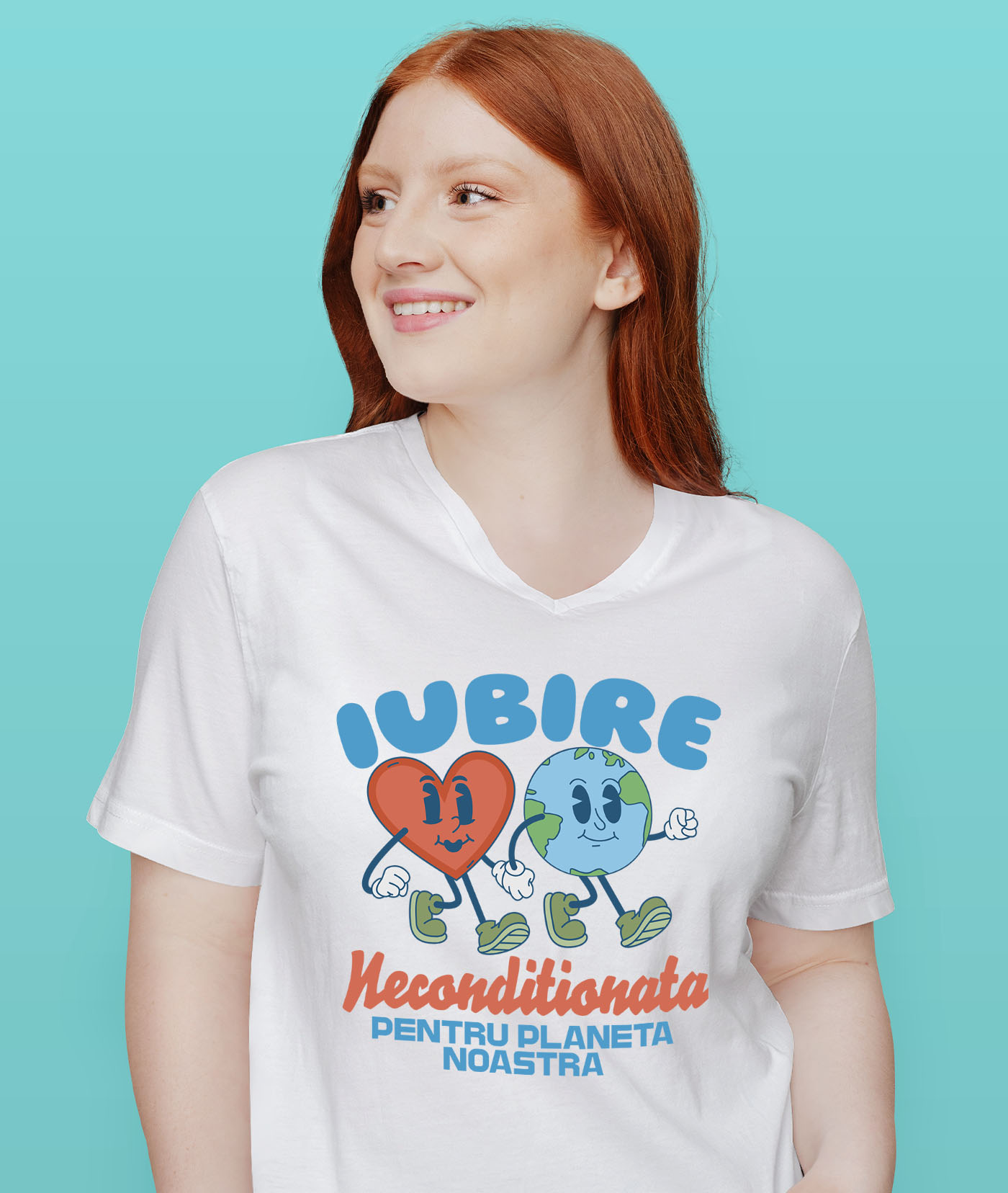 Tricou Femei, Barbati, Copii, Fata, Baiat, Unisex Personalizat "Produse personalizate pentru familie – Iubire necondiționată pentru planeta noastră" [1]