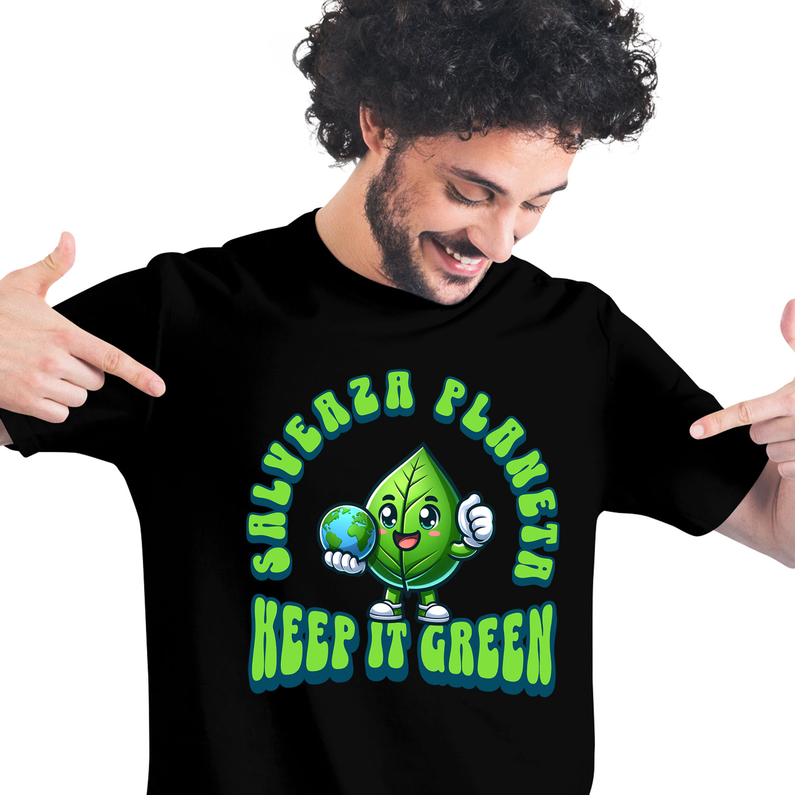 Tricou Femei, Barbati, Copii, Fata, Baiat, Unisex Personalizat "Produse ecologice personalizate – Salvează planeta, keep it clean, protejează mediul"