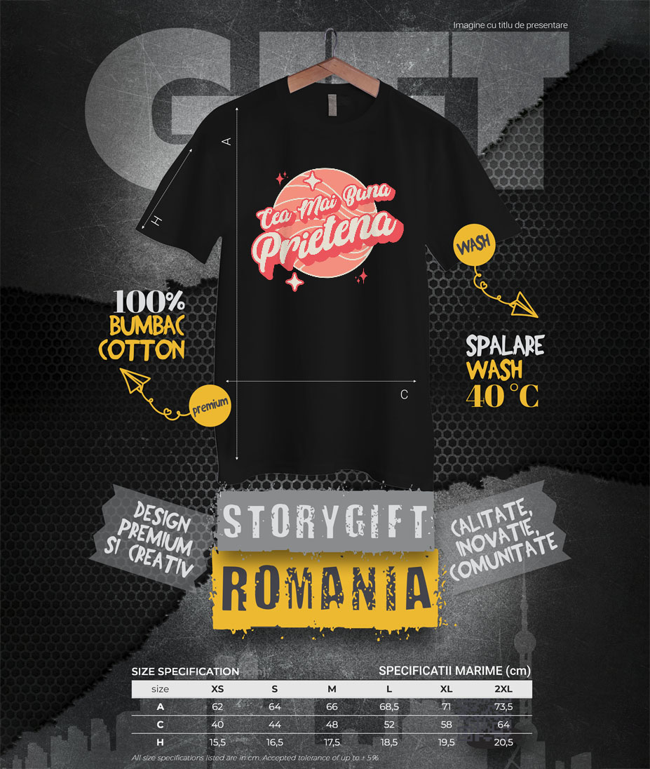Tricou Femei, Barbati, Copii, Fata, Baiat, Unisex Personalizat "Minge de Baschet Personalizată cu Stele Strălucitoare - Cea Mai Bună Prietenă Fete, Cadou Dragoste" [3]