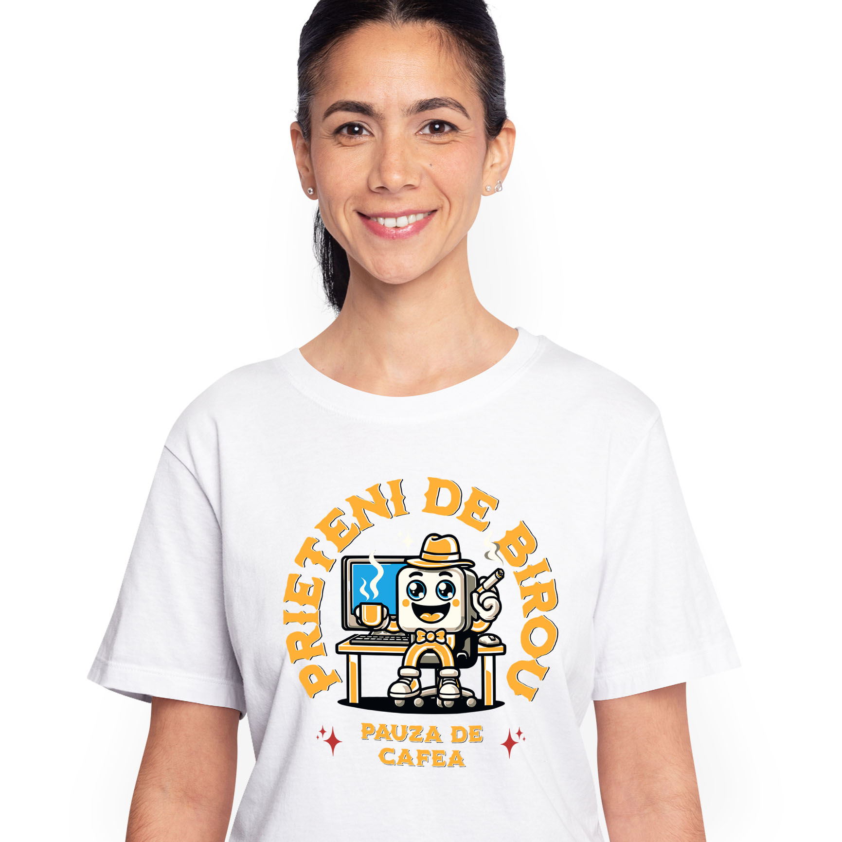 Prieteni - Tricou Femei, Barbati, Copii, Fata, Baiat, Unisex Personalizat Cadouri personalizate pentru birou, familie, copii, tati și prieteni - Animatie sef birou