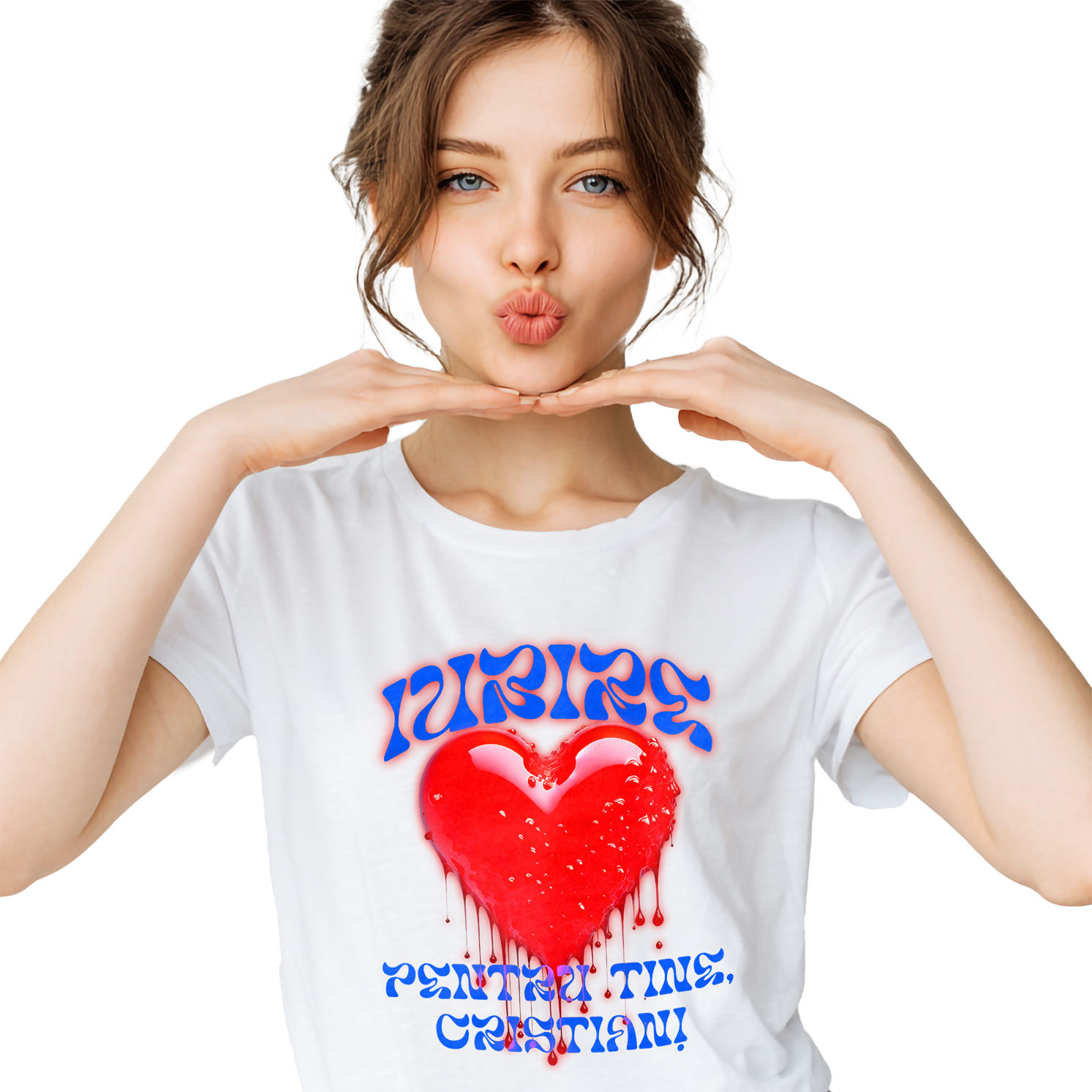 Prieteni - Tricou Femei, Barbati, Copii, Fata, Baiat, Unisex Personalizat Cadouri personalizate Valentine’s Day – Iubire și inima roșie strălucitoare pentru tine