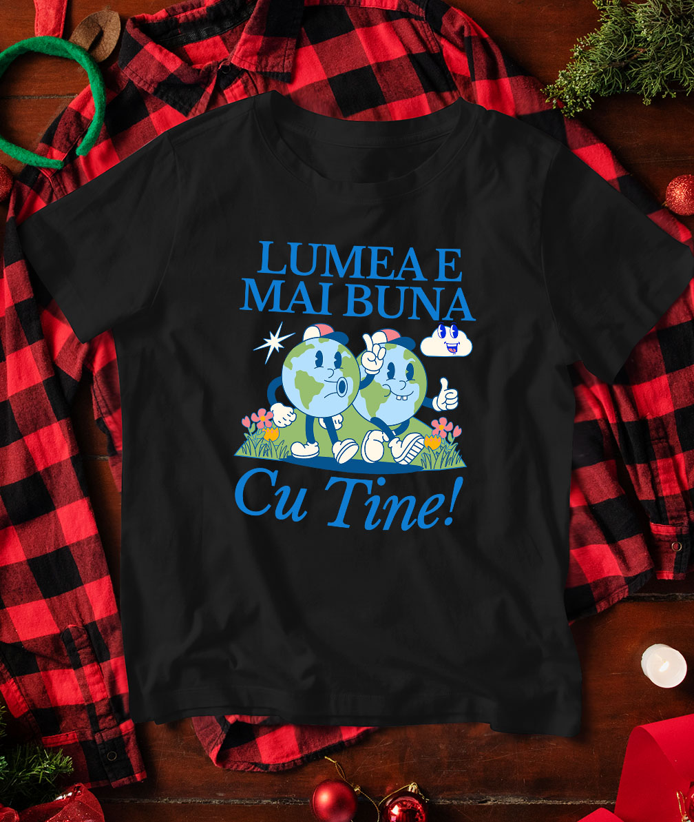 Tricou Femei, Barbati, Copii, Fata, Baiat, Unisex Personalizat Cadouri personalizate pentru familie și prieteni, mesaje pozitive despre natura și prietenie [2]