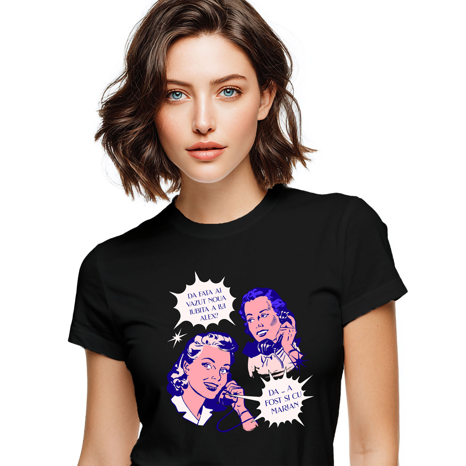 Prieteni - Tricou Femei, Barbati, Copii, Fata, Baiat, Unisex Personalizat Cadouri amuzante personalizate pentru prieteni - barfe și drama cu iubita lui Alex și fosta lui Marian