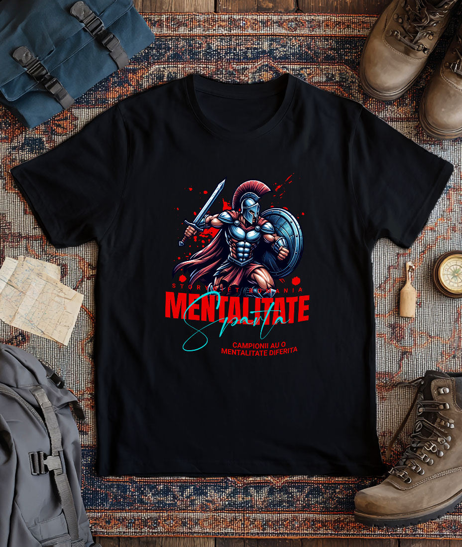 Tricou Femei, Barbati, Copii, Fata, Baiat, Unisex Personalizat Cadouri personalizate – Războinic Samurai cu scut și sabie [2]