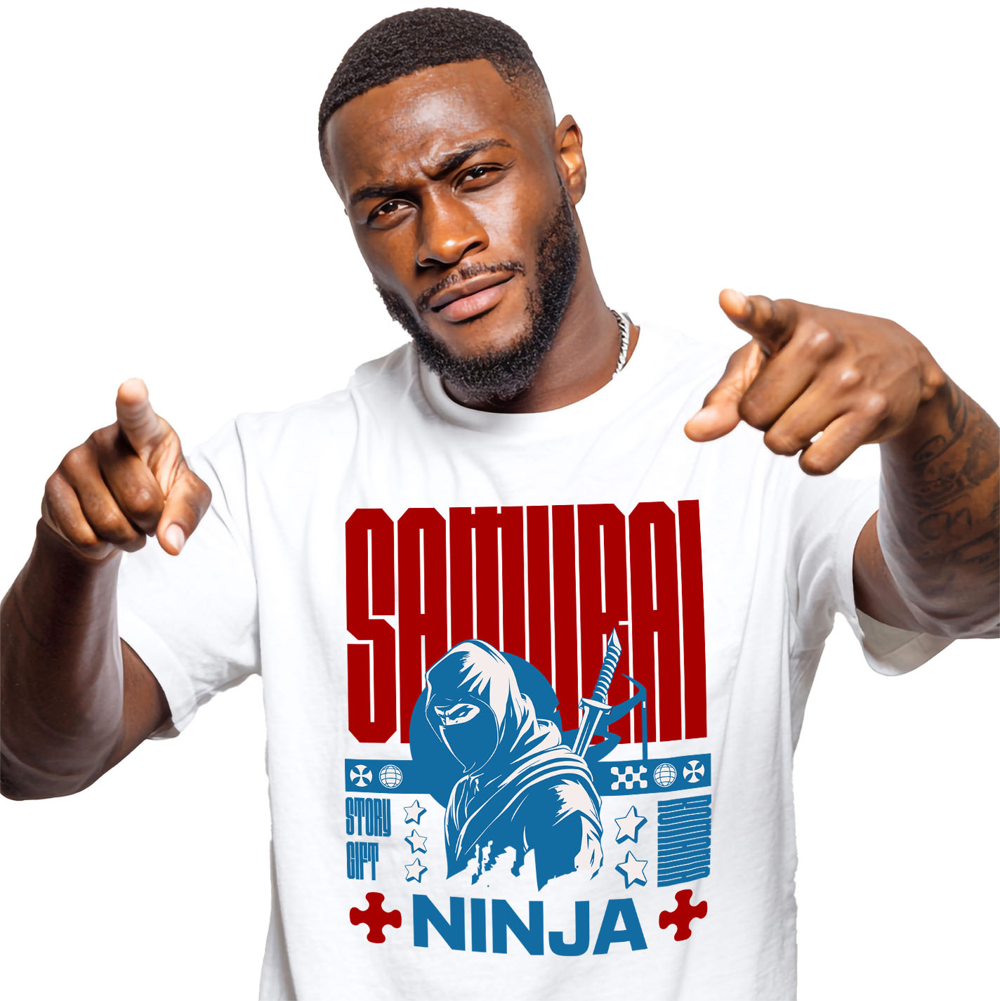 Razboinic - Tricou Femei, Barbati, Copii, Fata, Baiat, Unisex Personalizat Cadouri personalizate – Ninja cu cagula și sabie, inspirat din filme cu spioni