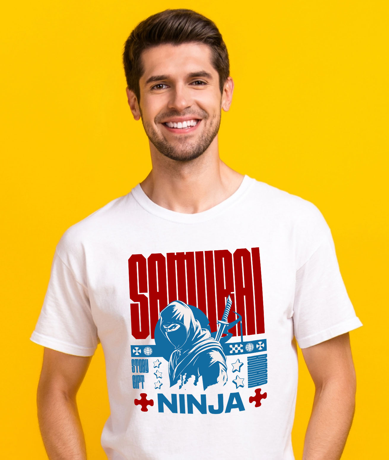 Tricou Femei, Barbati, Copii, Fata, Baiat, Unisex Personalizat Cadouri personalizate – Ninja cu cagula și sabie, inspirat din filme cu spioni [1]