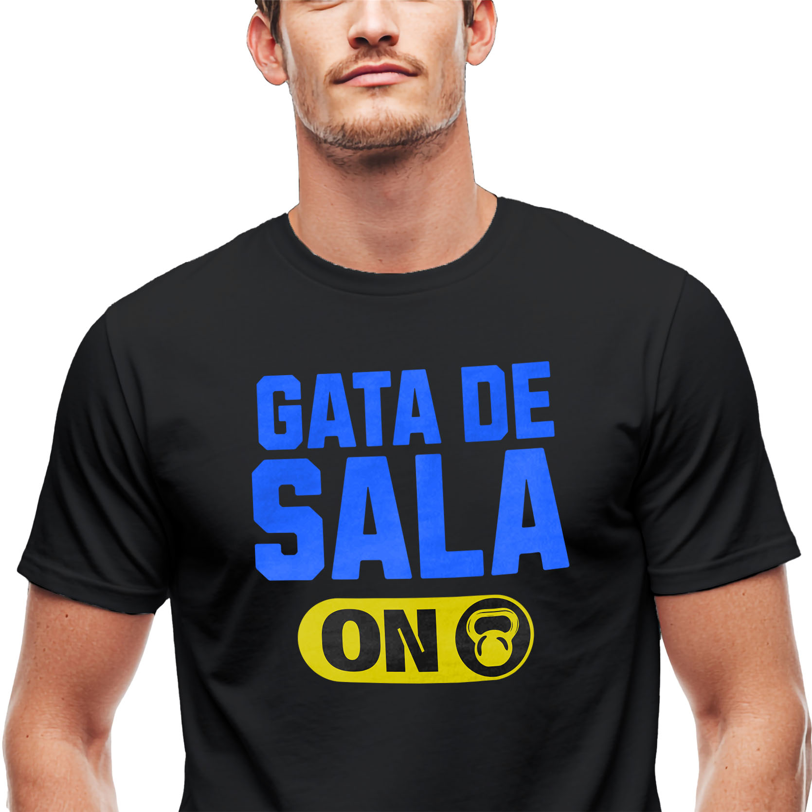 Tricou Femei, Barbati, Copii, Fata, Baiat, Unisex Personalizat Buton ON OFF Gantera Sport Motivational - Cadouri Personalizate pentru Familie, Copii și Tati