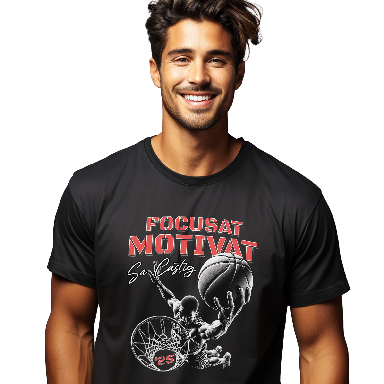 Sport - Tricou Femei, Barbati, Copii, Fata, Baiat, Unisex Personalizat Cadouri Personalizate pentru Jucători de Baschet – Motivație și Performanță