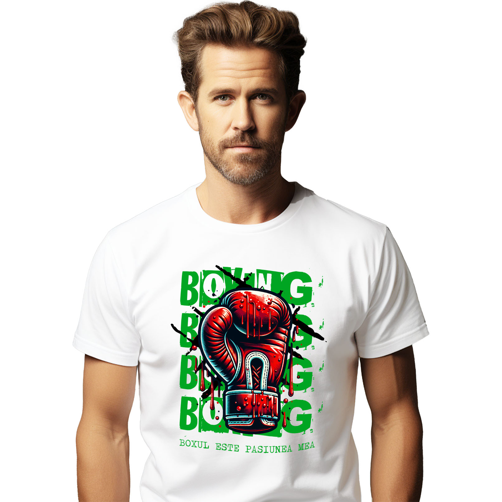 Sport - Tricou Femei, Barbati, Copii, Fata, Baiat, Unisex Personalizat Mănuși de Box și Cadouri Personalizate – Motivație și Determinare în Sport