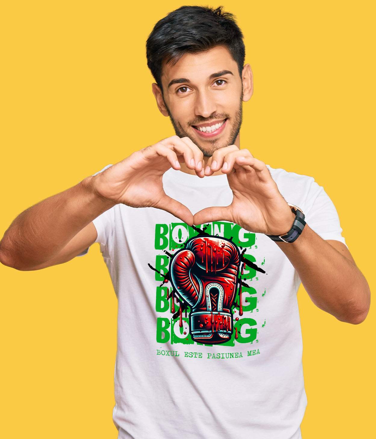 Tricou Femei, Barbati, Copii, Fata, Baiat, Unisex Personalizat Mănuși de Box și Cadouri Personalizate – Motivație și Determinare în Sport [1]