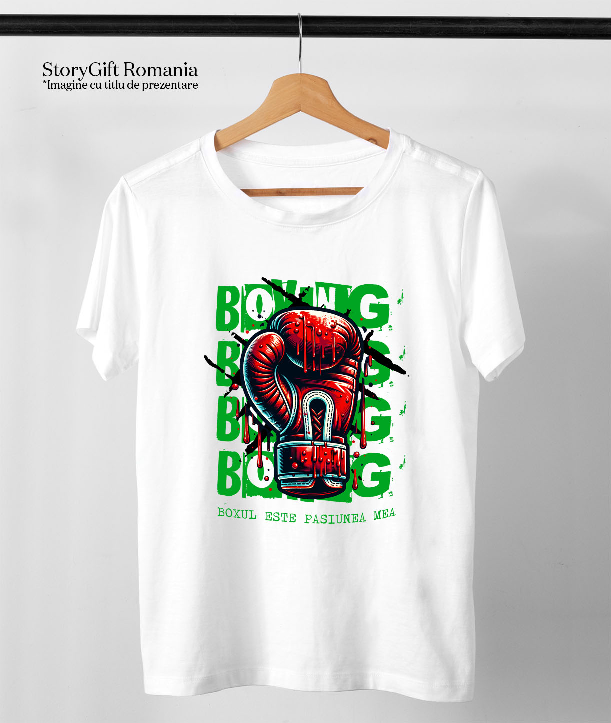 Tricou Femei, Barbati, Copii, Fata, Baiat, Unisex Personalizat Mănuși de Box și Cadouri Personalizate – Motivație și Determinare în Sport [2]