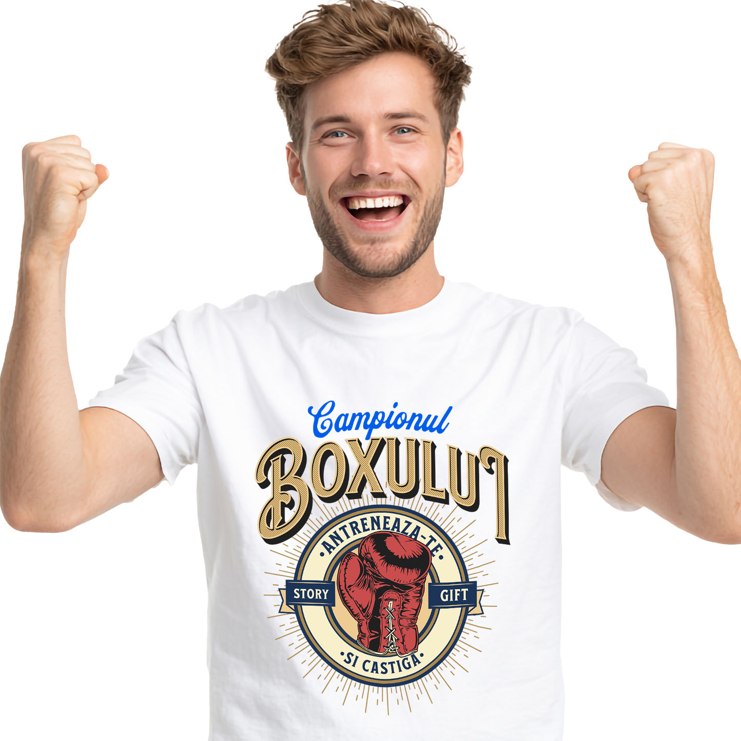 Sport - Tricou Femei, Barbati, Copii, Fata, Baiat, Unisex Personalizat Mănușă de Box – Design Motivațional pentru Sportivi și Luptători