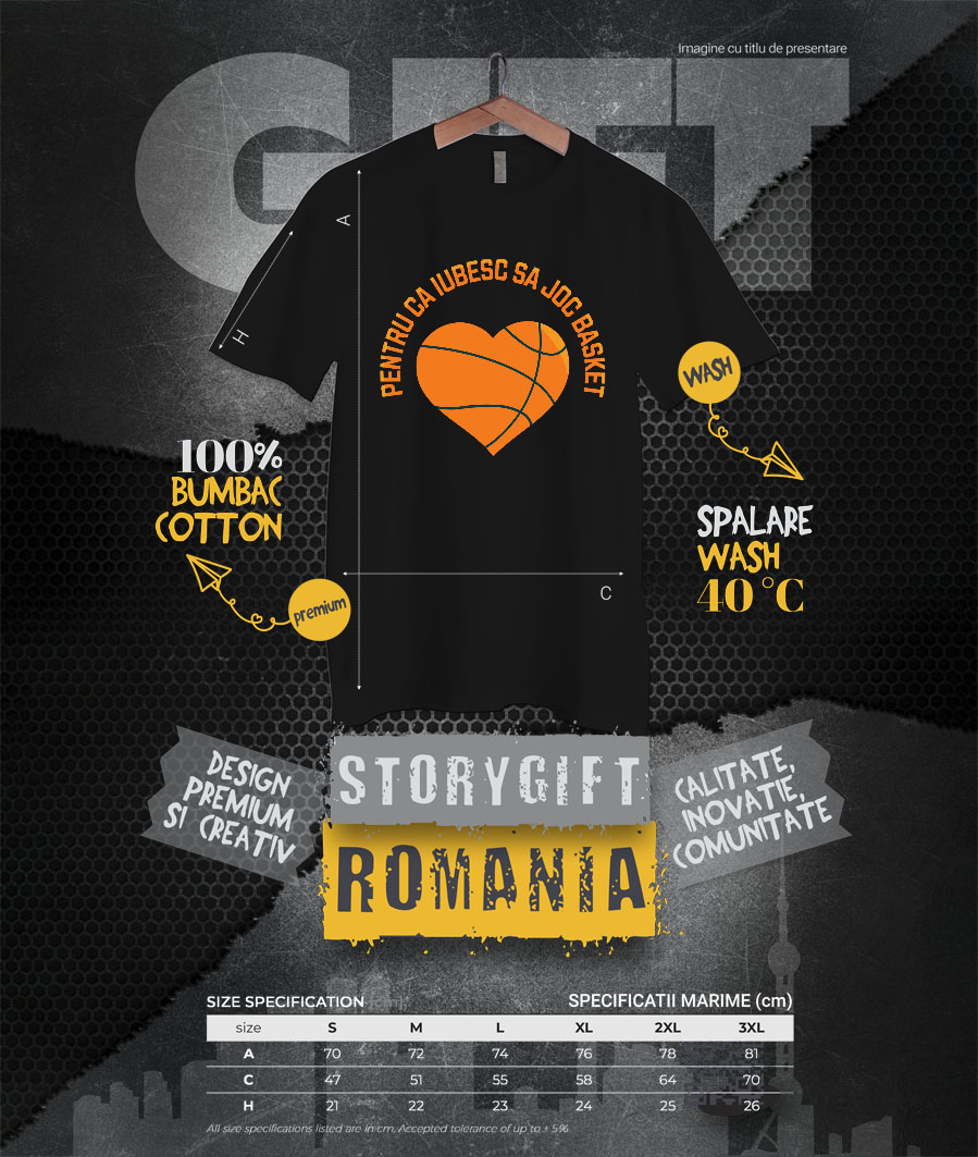 Tricou Femei, Barbati, Copii, Fata, Baiat, Unisex Personalizat Design Motivațional – Baschet, Sănătate și Spirit de Echipă [3]