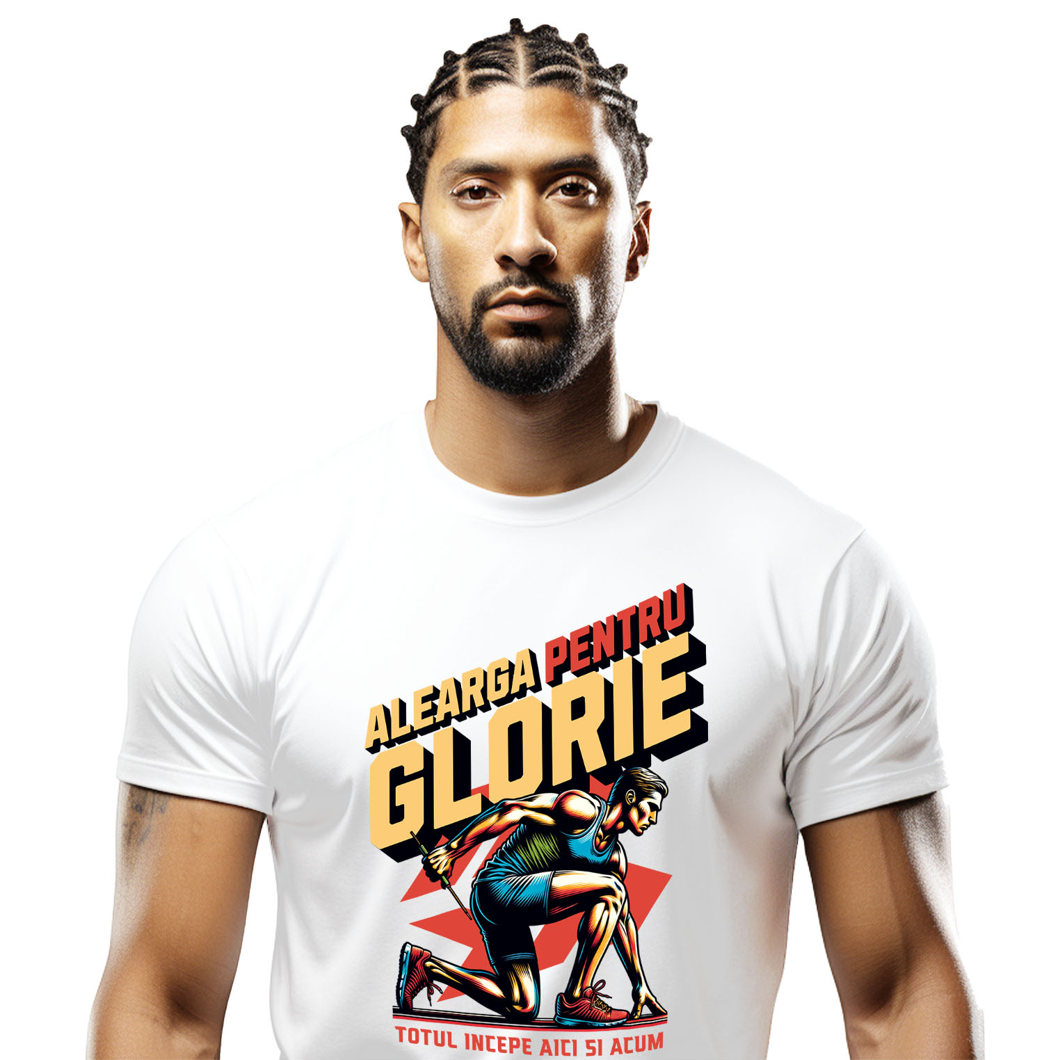 Tricou Femei, Barbati, Copii, Fata, Baiat, Unisex Personalizat Alergător Maraton – Motivație și Glorie Sportivă