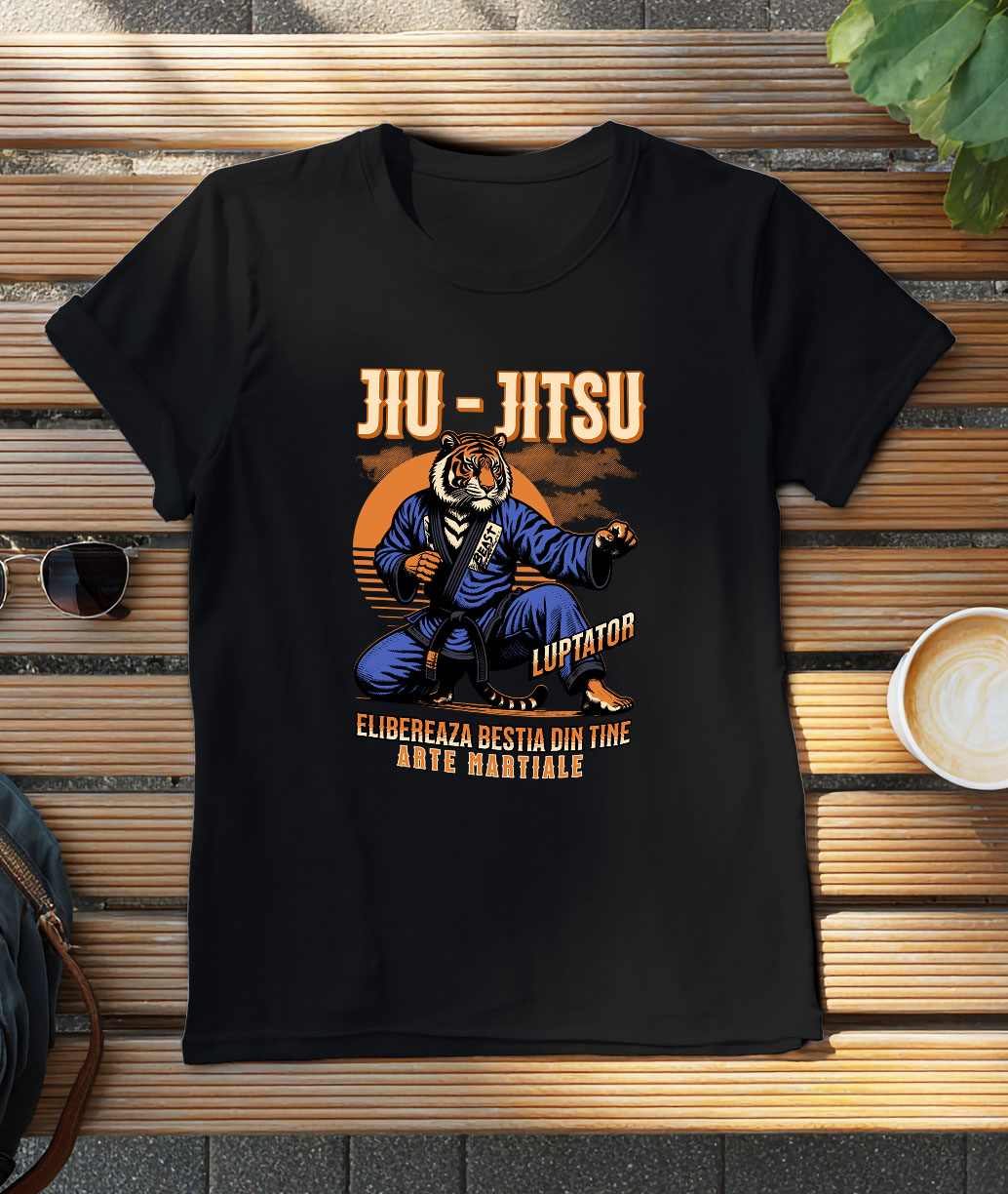 Tricou Femei, Barbati, Copii, Fata, Baiat, Unisex Personalizat Tigru Karate – Design Motivațional Arte Marțiale [2]
