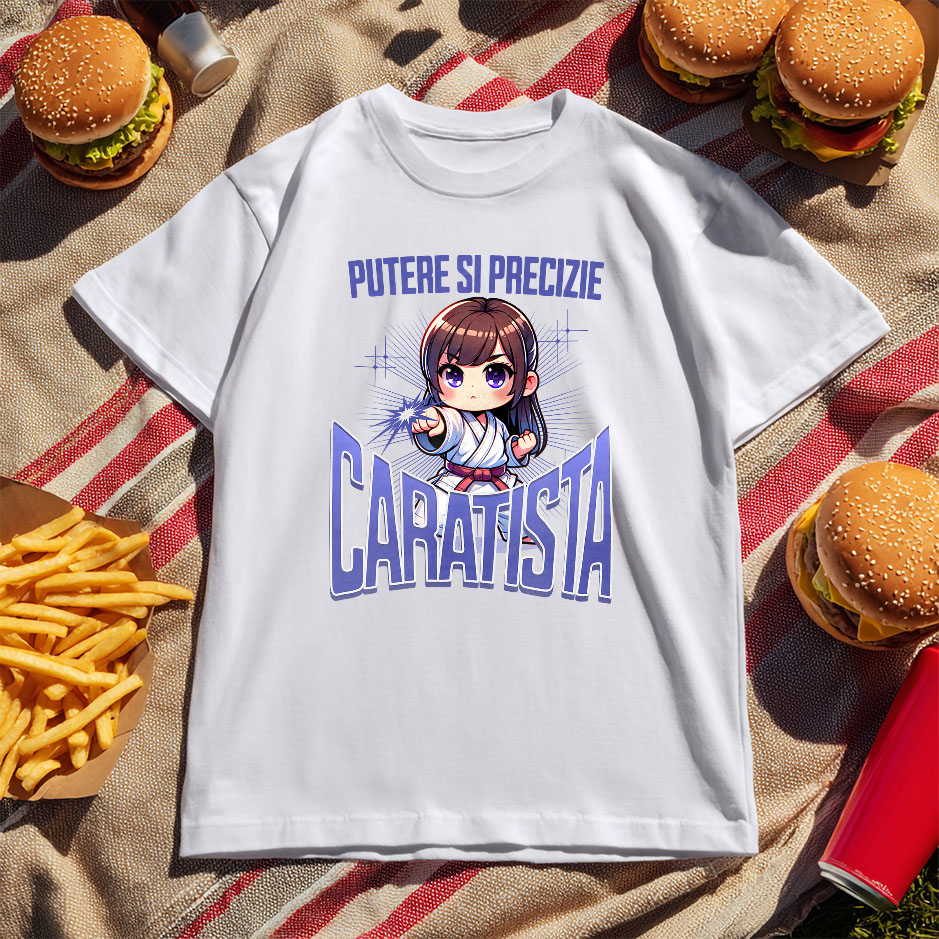 Tricou Femei, Barbati, Copii, Fata, Baiat, Unisex Personalizat Fată Anime Karate – Putere, Disciplină și Motivație [4]