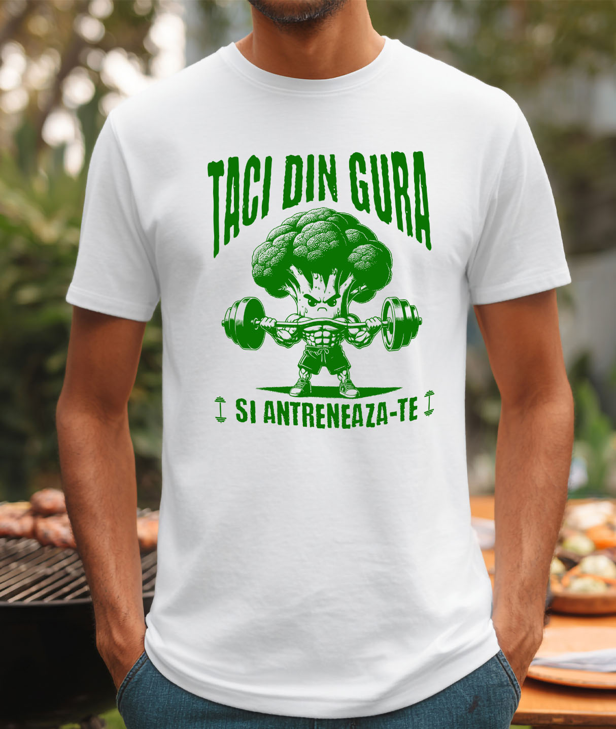 Tricou Femei, Barbati, Copii, Fata, Baiat, Unisex Personalizat Brocoli Puternic - Tricou Personalizat Motivațional pentru Sportivi și Prieteni [1]