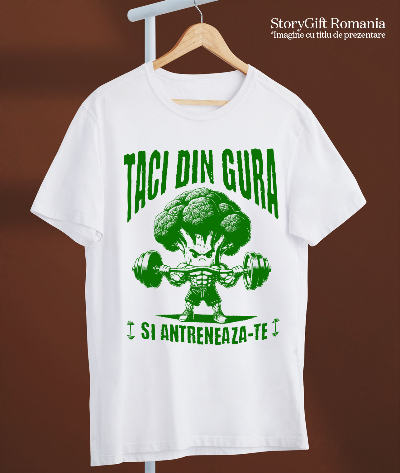 Tricou Femei, Barbati, Copii, Fata, Baiat, Unisex Personalizat Brocoli Puternic - Tricou Personalizat Motivațional pentru Sportivi și Prieteni [2]