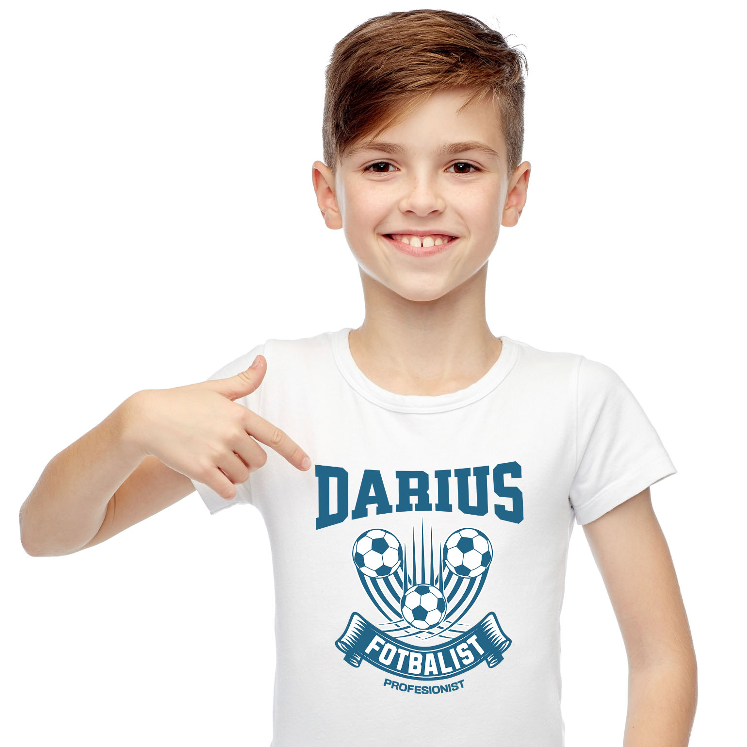 Tricou Femei, Barbati, Copii, Fata, Baiat, Unisex Personalizat Mingi de Fotbal - Tricou Personalizat pentru Echipe și Suporteri