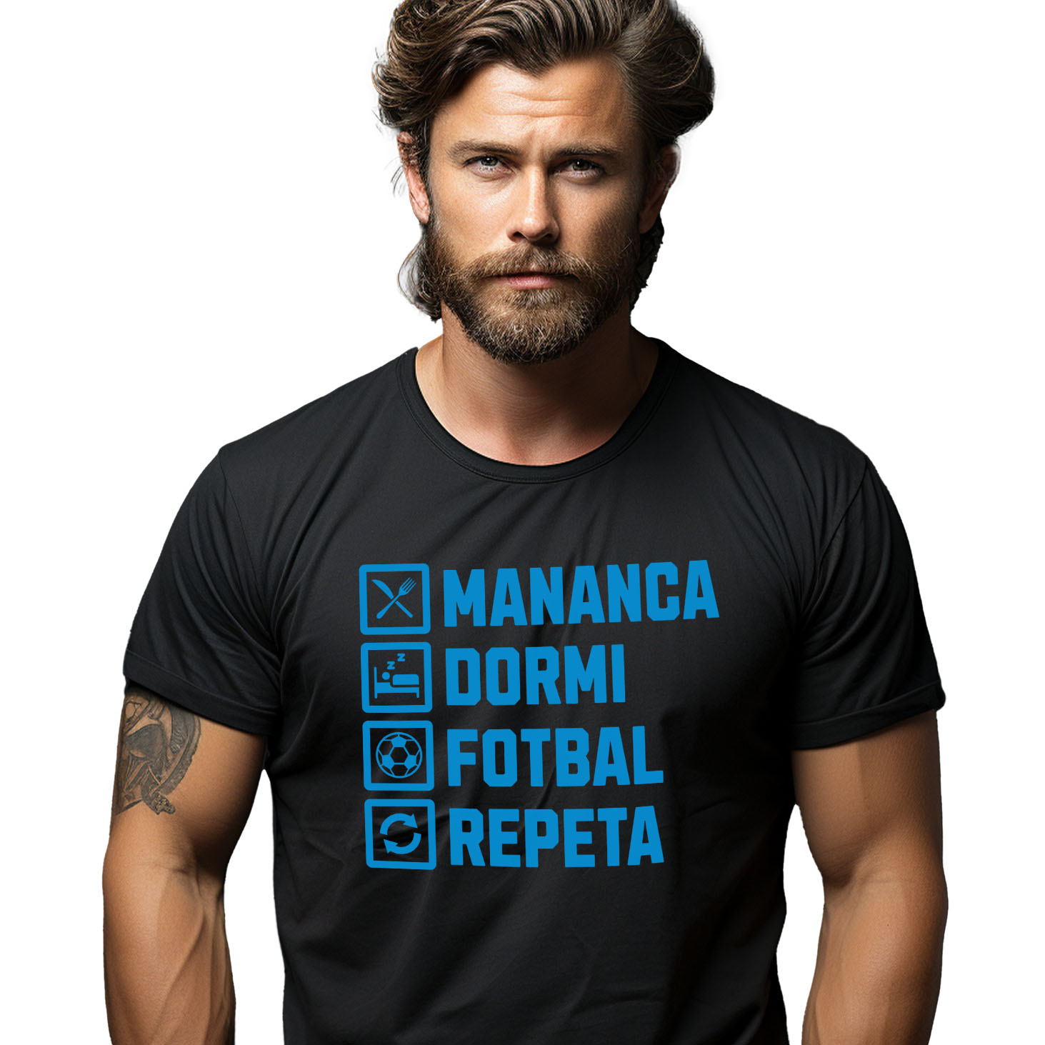 Tricou Femei, Barbati, Copii, Fata, Baiat, Unisex Personalizat Rutina Zilnică Fotbal - Tricou Personalizat pentru Jucători și Suporteri