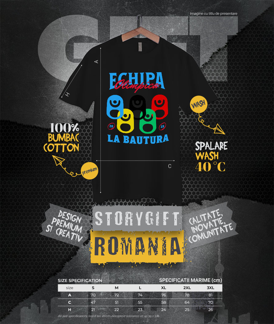 Tricou Femei, Barbati, Copii, Fata, Baiat, Unisex Personalizat Echipa Olimpică la Băutură - Tricou Personalizat Amuzant pentru Petrecăreți [3]