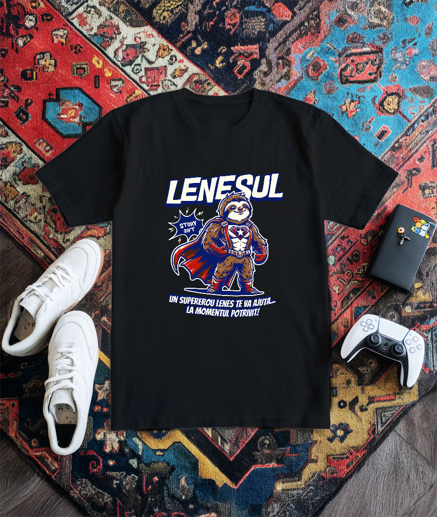 Tricou Femei, Barbati, Copii, Fata, Baiat, Unisex Personalizat Animal Lenes Cu Pelerina Super Erou Capitanul America – Cadou Personalizat pentru Copii [2]