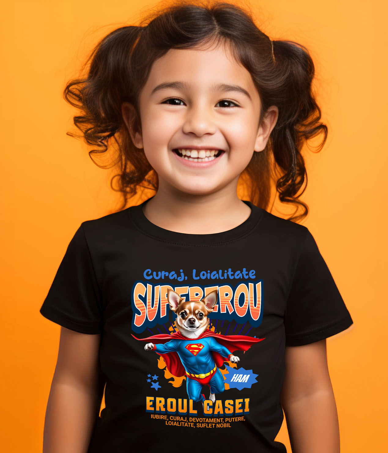 Tricou Femei, Barbati, Copii, Fata, Baiat, Unisex Personalizat Chihuahua în Costum de Superman – Produse Personalizate pentru Familie și Copii [2]