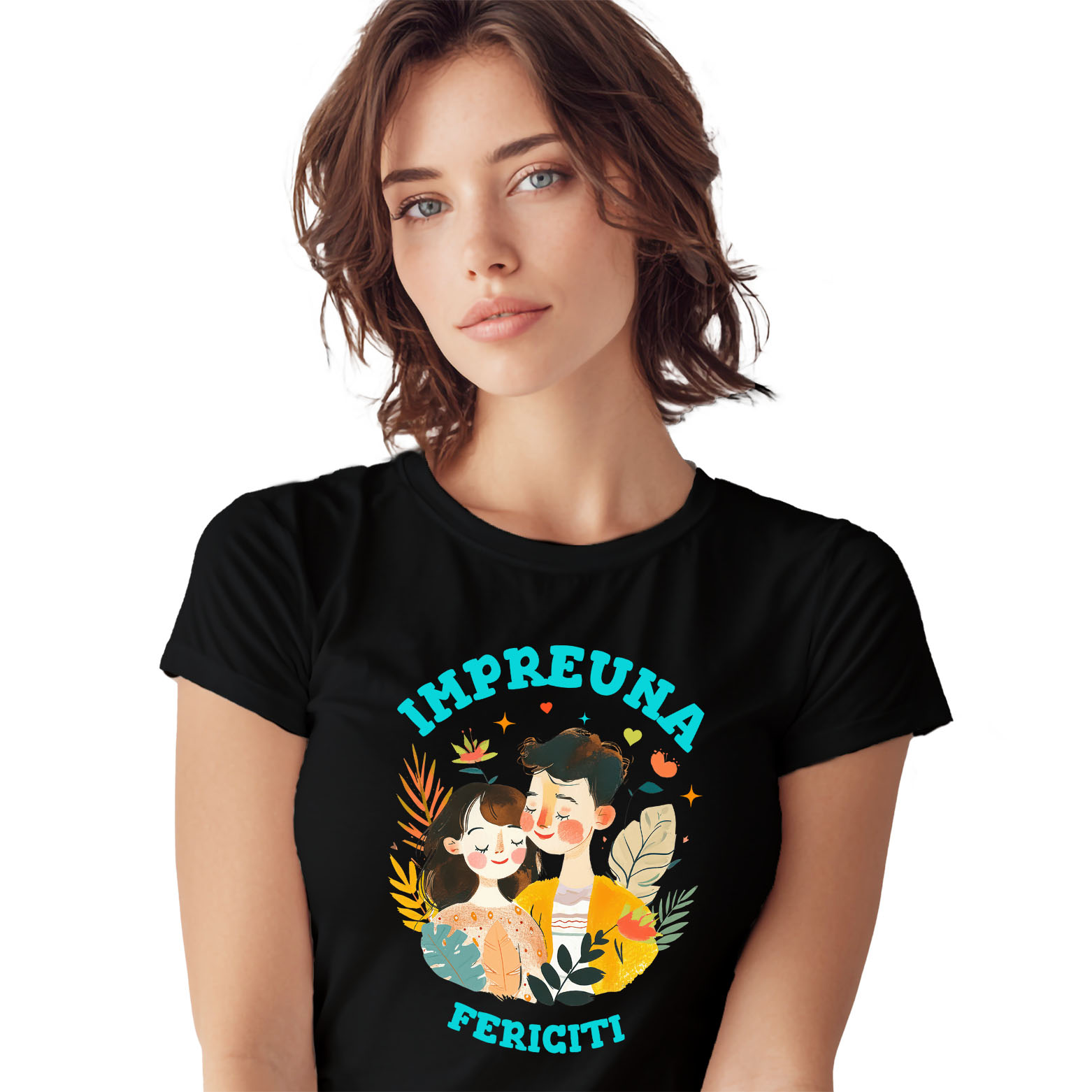 Tata - Tricou Femei, Barbati, Copii, Fata, Baiat, Unisex Personalizat Cadouri Personalizate Cuplu și Copii | Picturi Personalizate pentru Valentine's Day