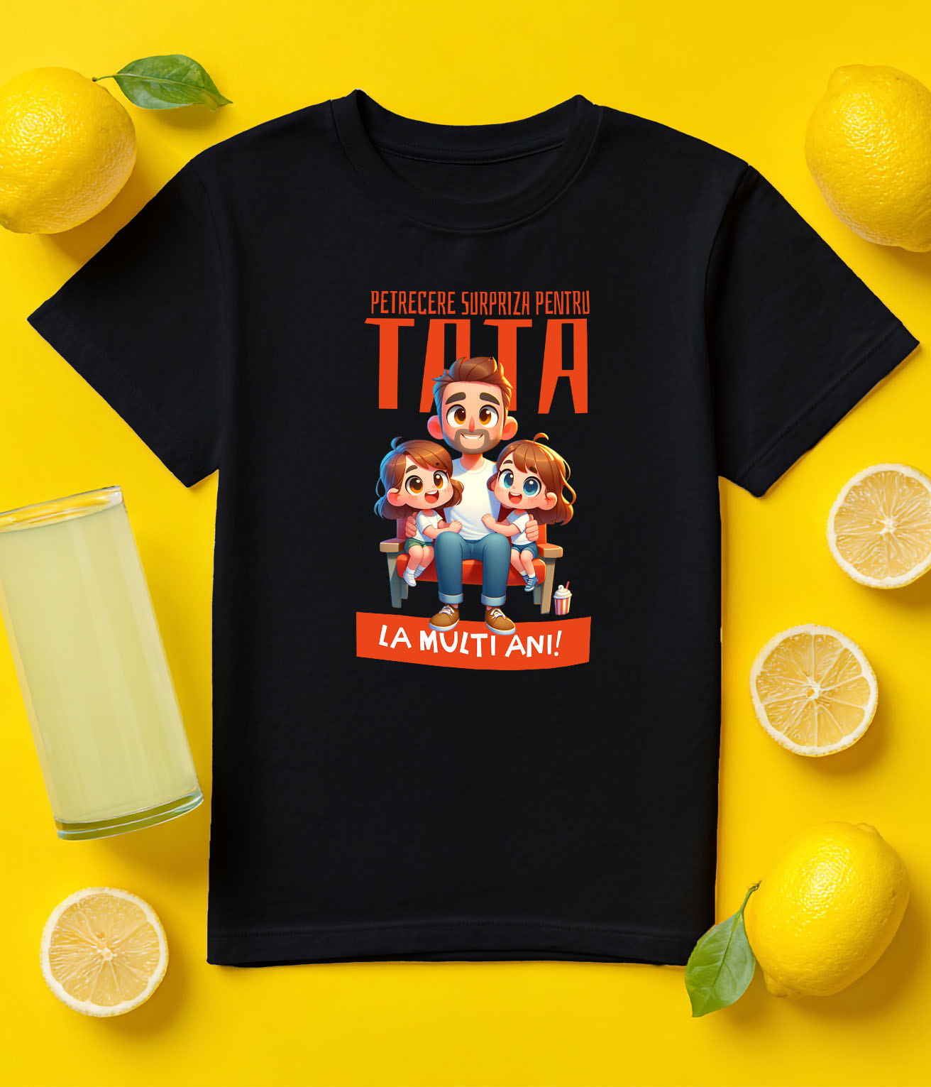 Tricou Femei, Barbati, Copii, Fata, Baiat, Unisex Personalizat Cadouri Personalizate Tata și Fiică | Pelerină Roșie, Eroul Meu, Protectorul Meu [4]